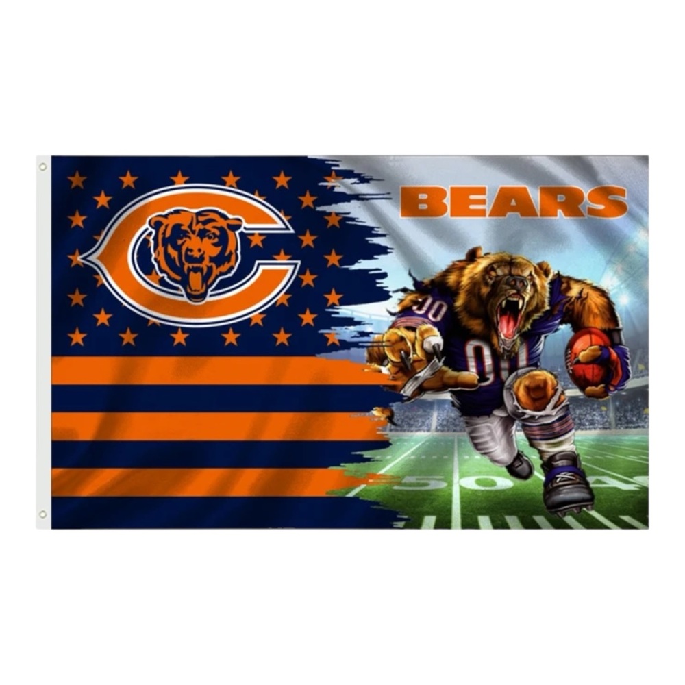 Chicago Bears 3x5 Sports Fans Flag